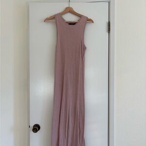 Sleeveless Mauve Midi Dress